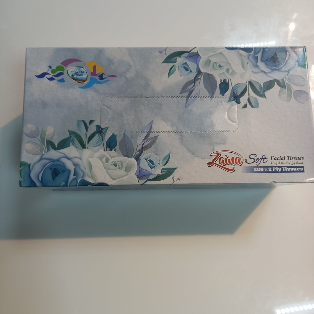 Zaina soft facial tissues 200x2 ply