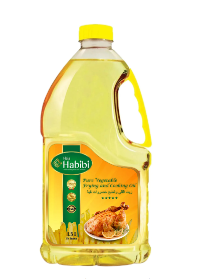 Hala Habibi Pure Vegetable Frying And Cooking Oil 1.5 Ltr