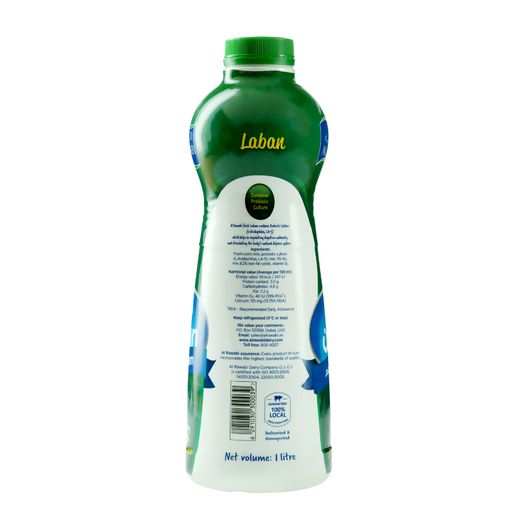 Al Rawabi Fresh Laban Full Fat 1L