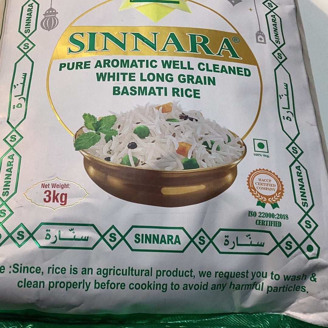 Sinnara basmati rice 3 kg