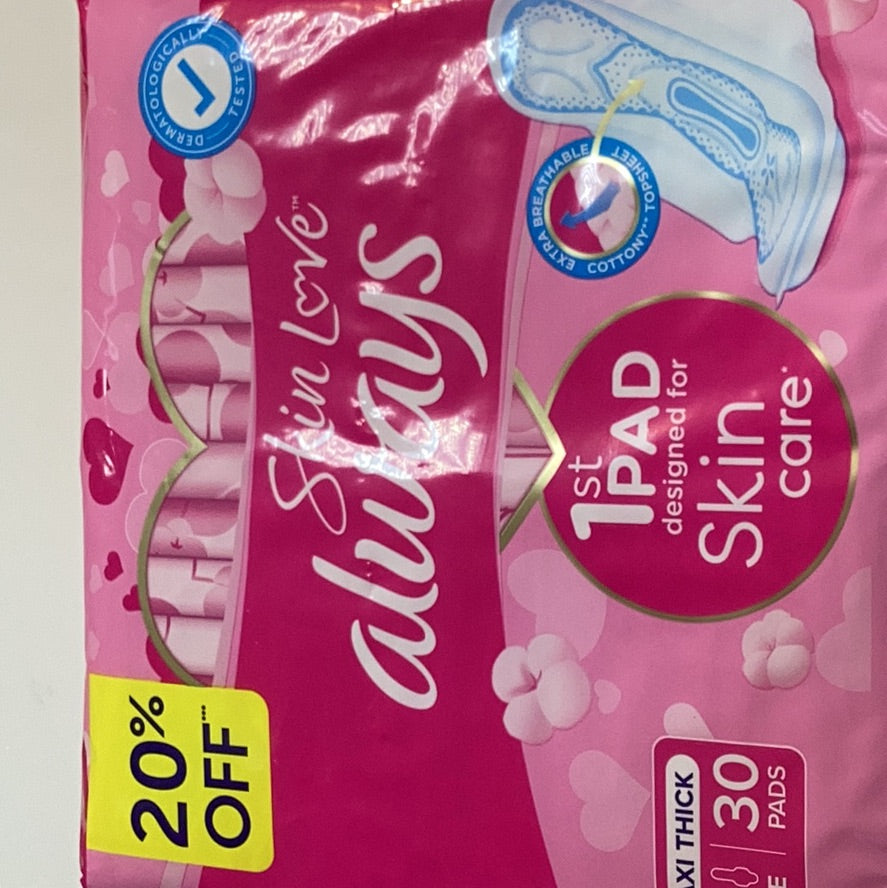 Always 30 pads large