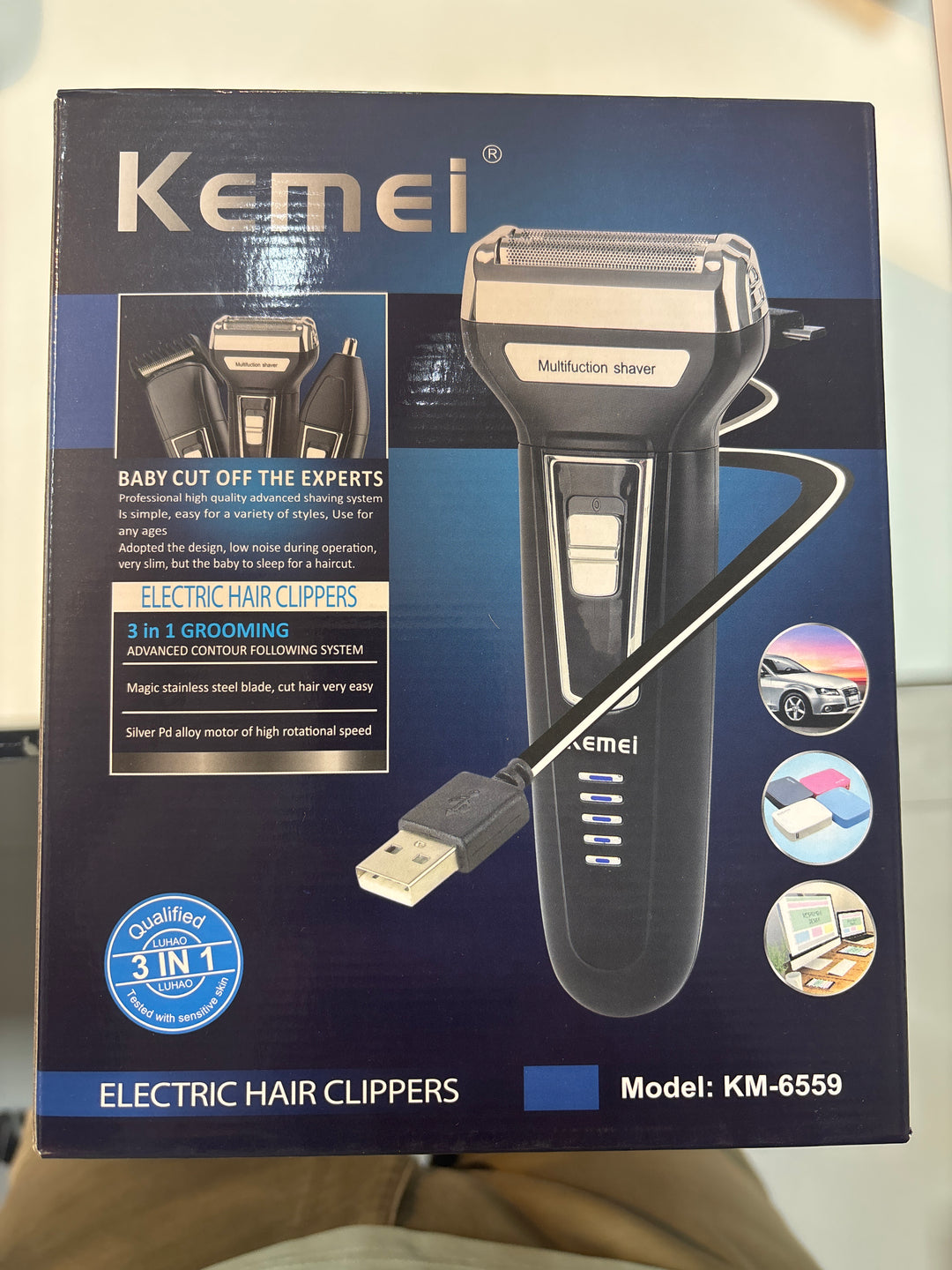 Kemei 3in1 hair trimmer