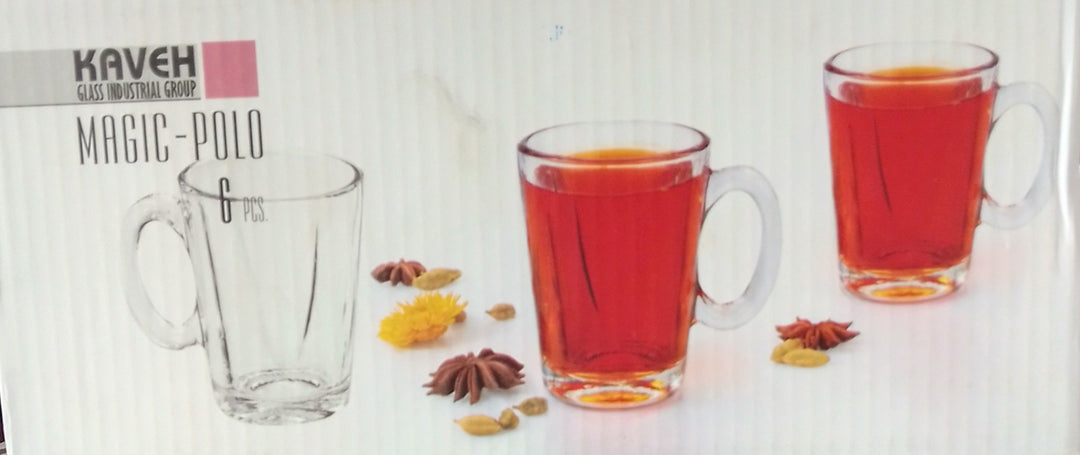 Kaveh Glass Mug (6Pcs)