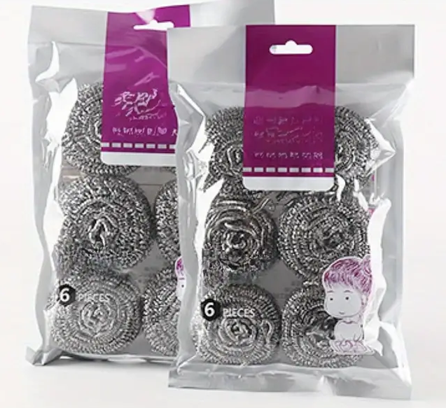 Stainless Steel Sponges (6Pcs)
