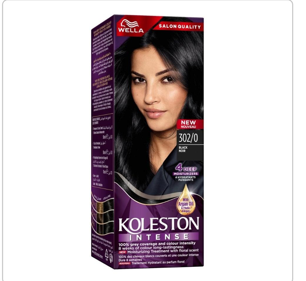 WELLA HAIR COLOR 302/0 BLACK 10ML