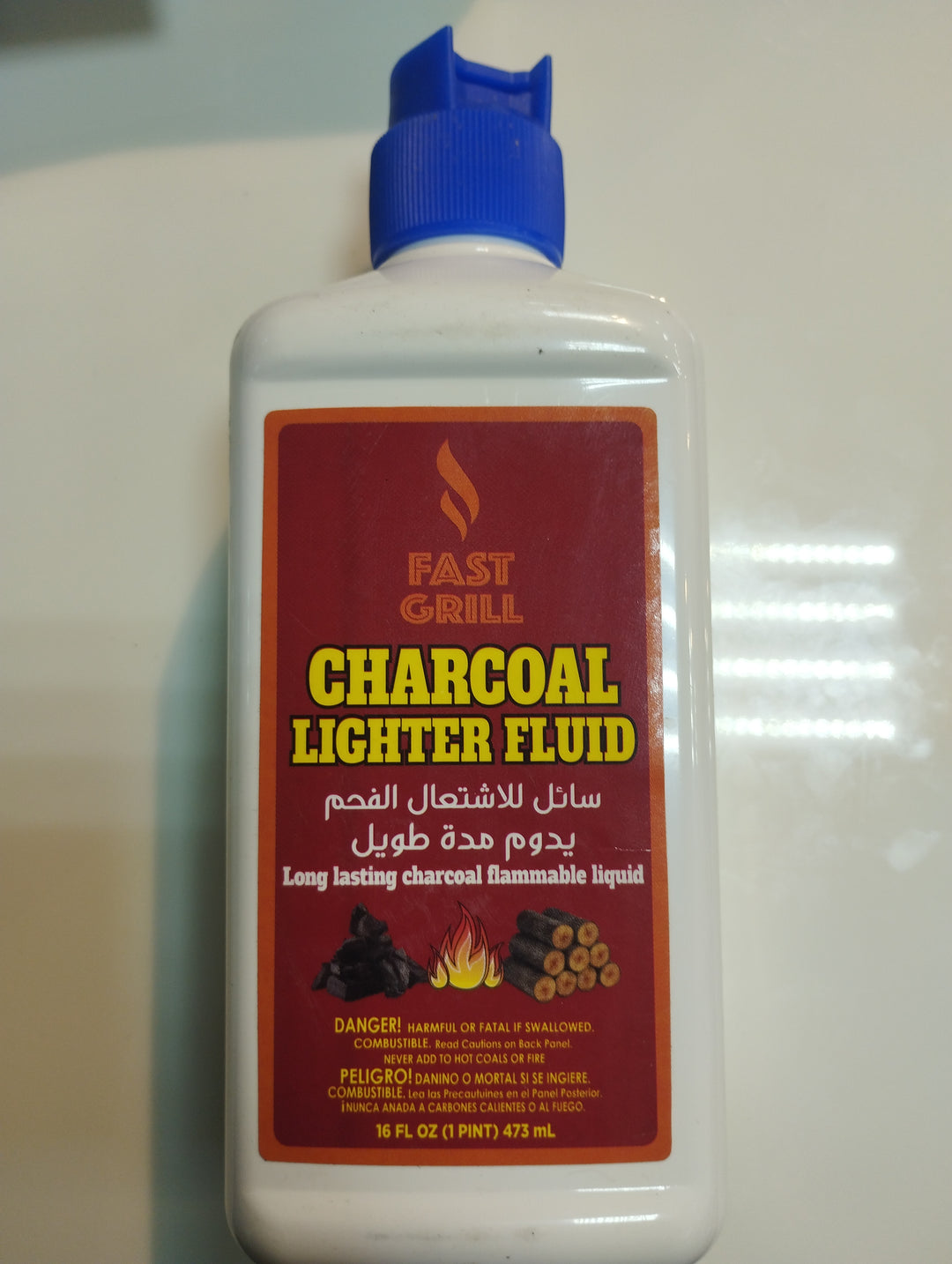 Fast grill charcoal lighter fluid 473ml
