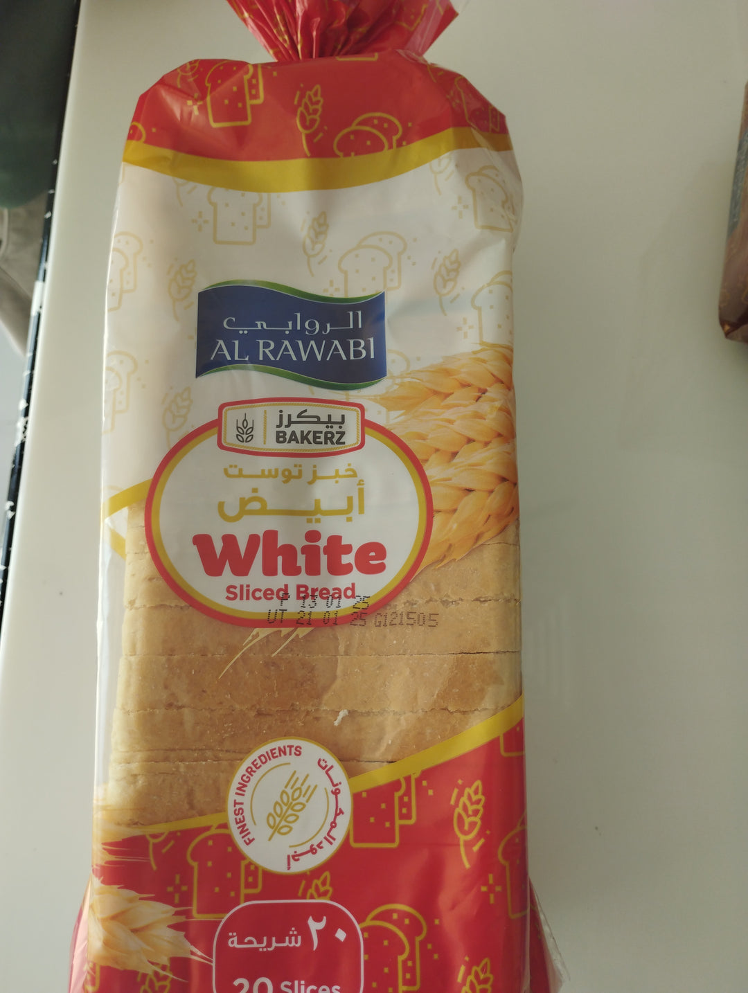 Al Rawabi White Sliced Bread 600g
