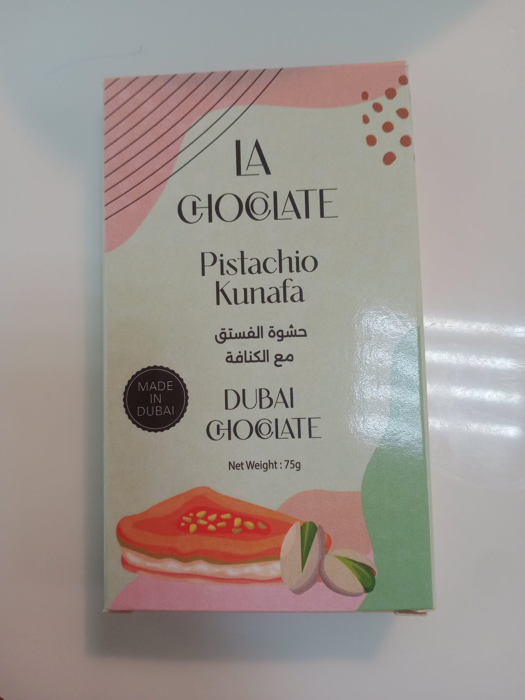 Dubai Pistachio Kunafa Chocolate