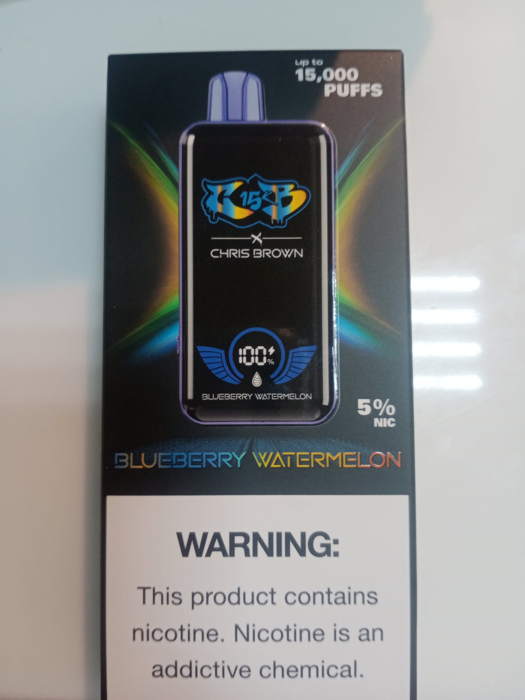 Chris Brown Blueberry Watermelon 15K Puffs