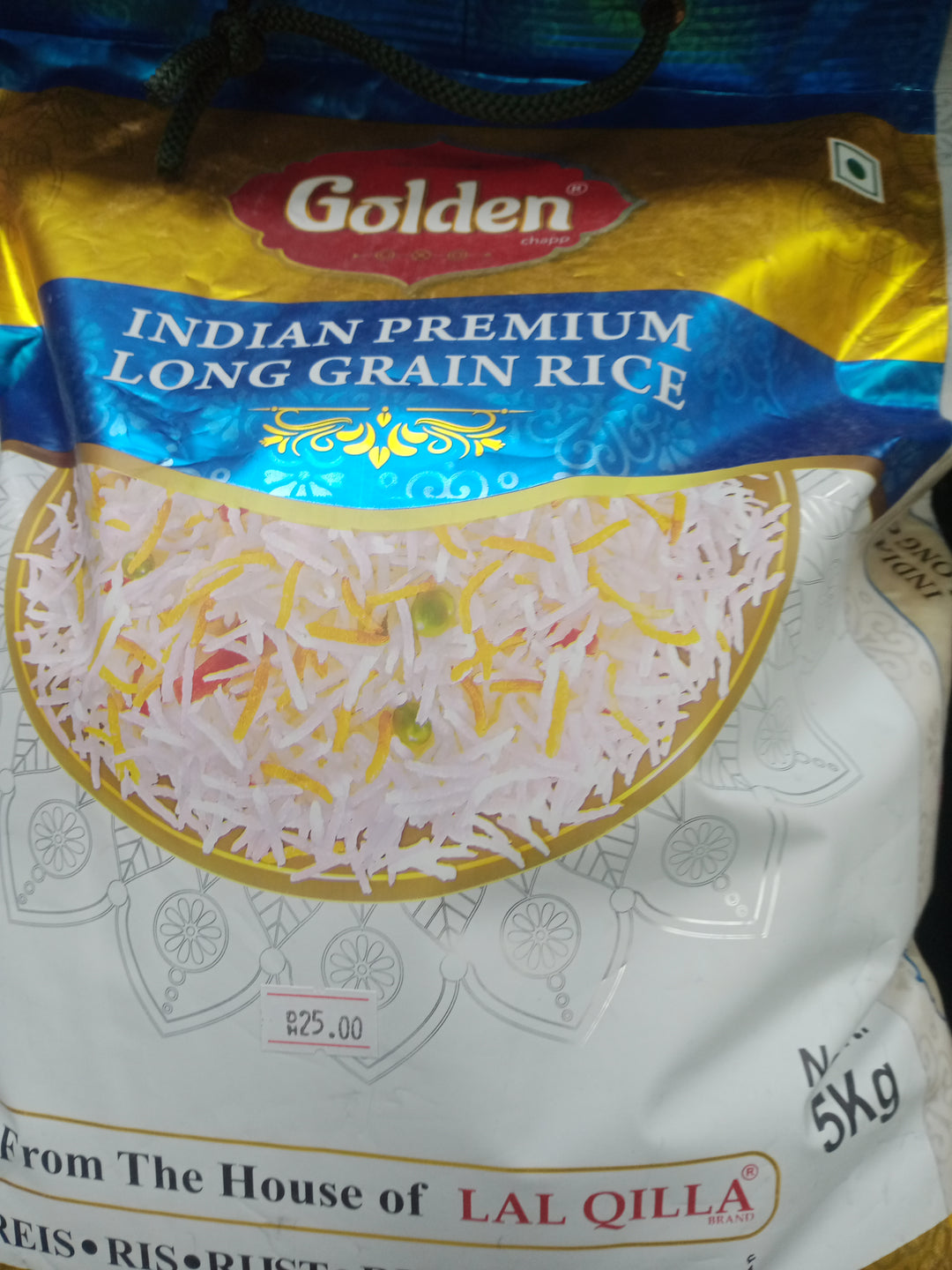 Golden Indian Premium Long Grain Rice 5kg
