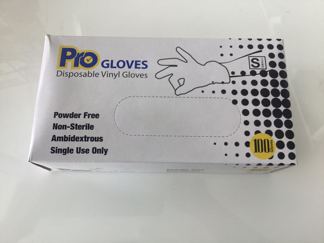 Pro Disposable Vinyl Gloves (Small)