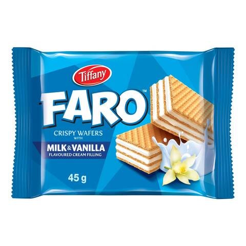 TIFFANY Faro Wafers Milk&Vanilla 40g