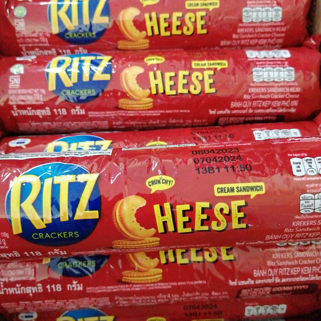 RITZ CRACKERS CHEESE 118G