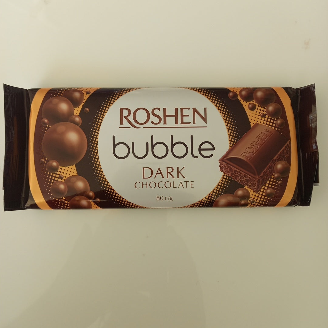 Roshen bubble dark chocolate 80gm