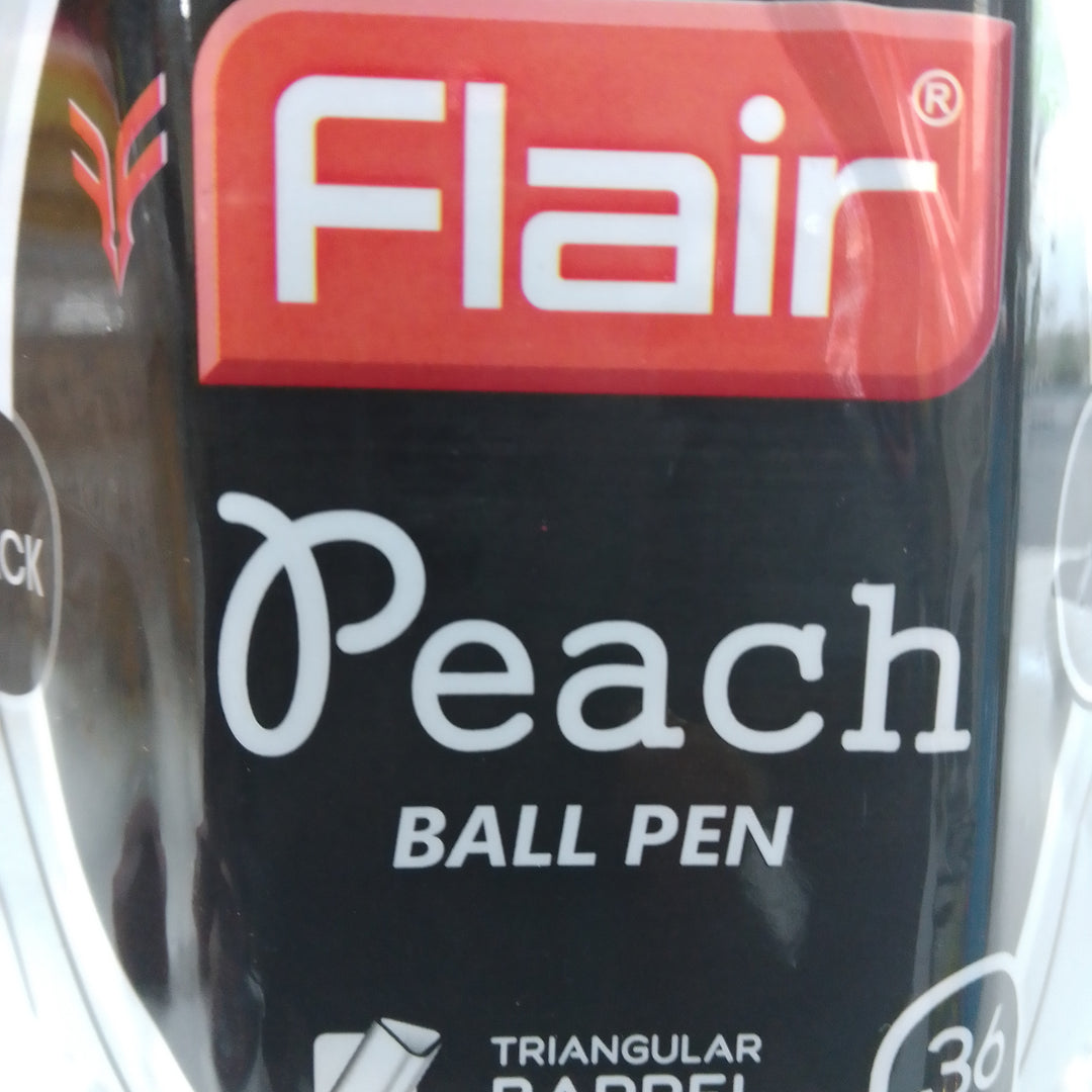 Flair Peach Ball Pen Black
