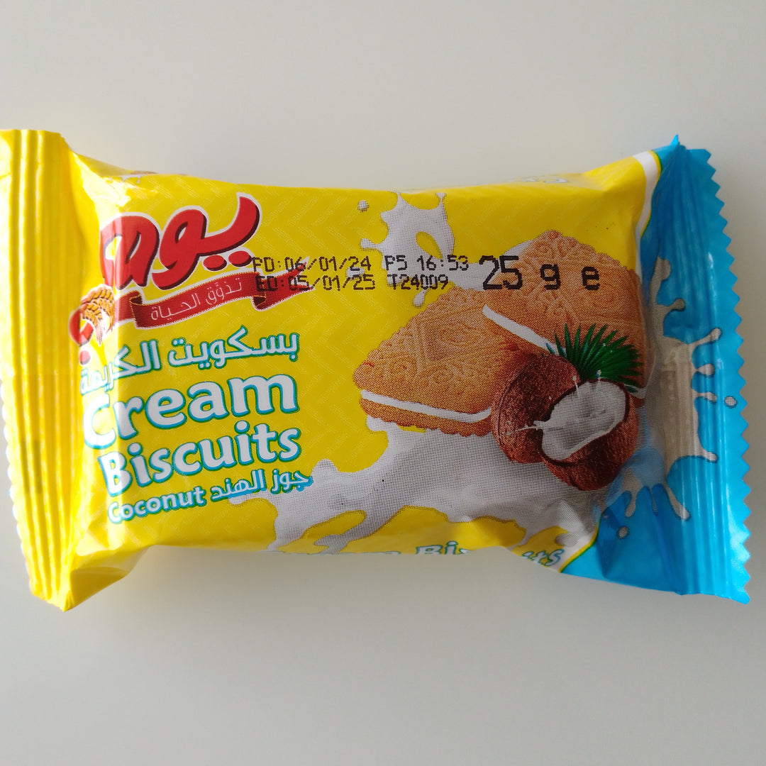 Yaumi Cream Biscuits Coconut 25g