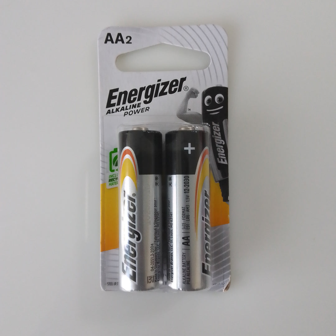 Energizer Alkaline Battery AA Pack Of 2