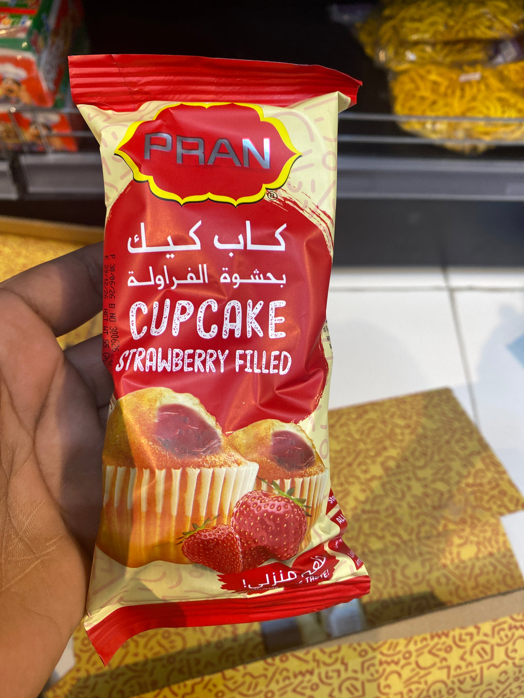 Pran Strawberry Cup Cake 55g