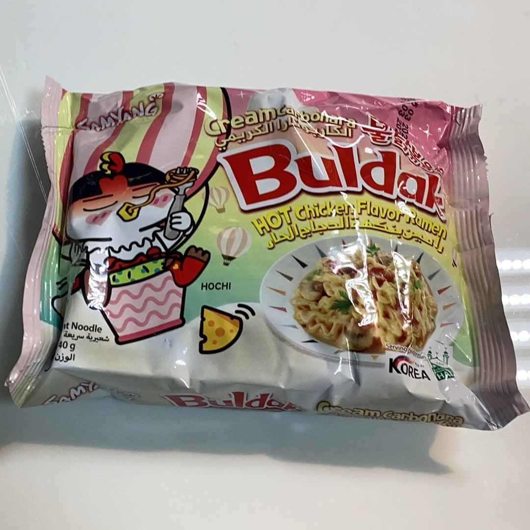 Buldak Cream Carbonara Hot Chicken Flavor 140g