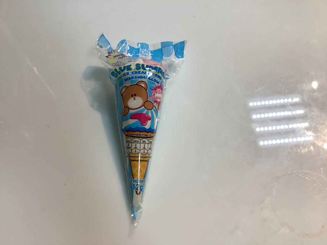 Blue Summer Ice Cream Cone Marshmallow 12g