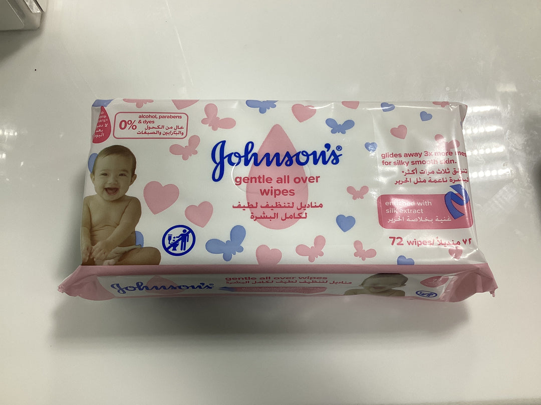 Johnsons Gentle All Over Wipes (72PcsWipe)