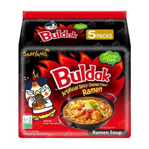 Samyang Stew Hot Chicken Ramen (145g×5packs)