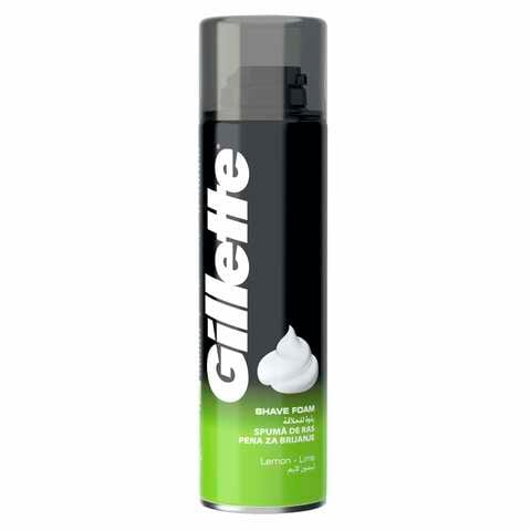 GILLETTE SHAVE FOAM LEMON-LIME 200ML