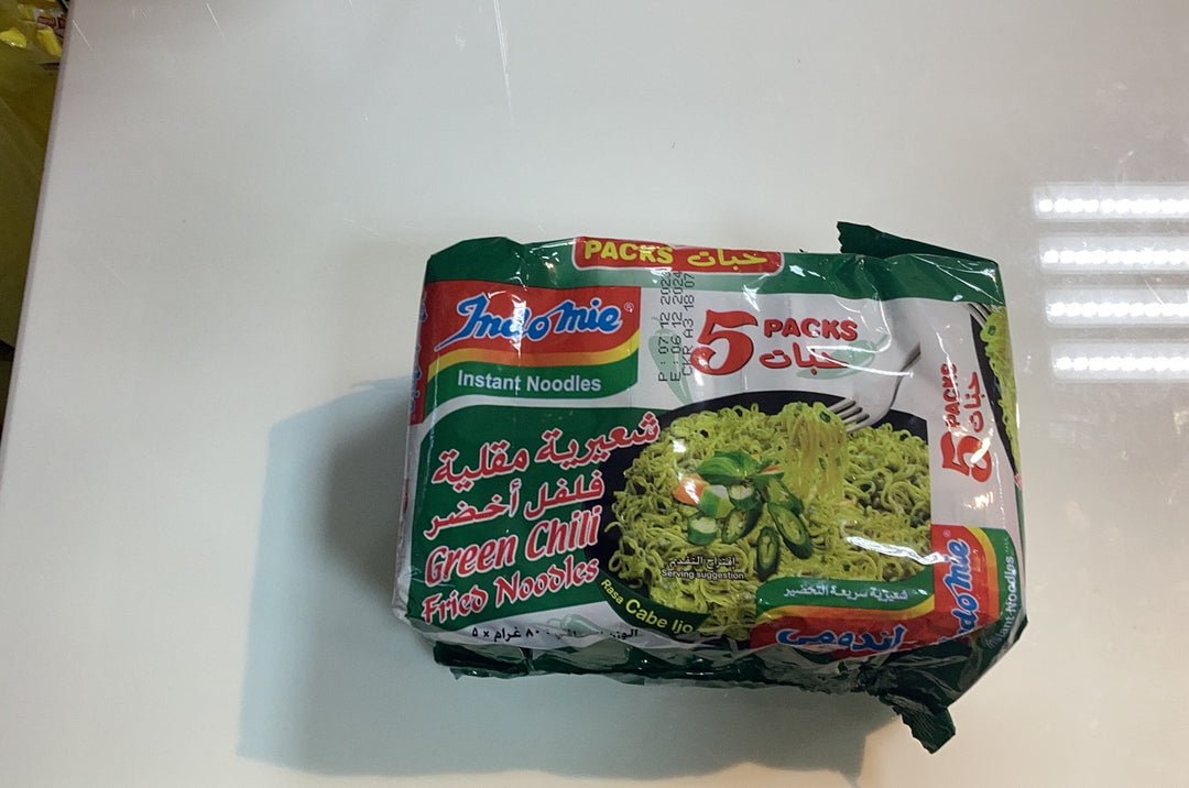 Indomie Green Chili Fried Noodles (80gx5)