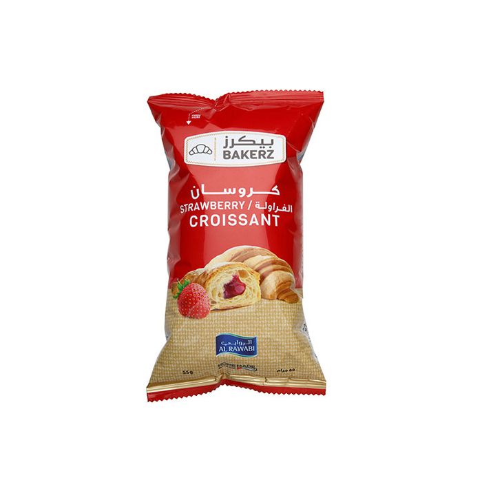 Al Rawabi Croissant Strawberry 55gm