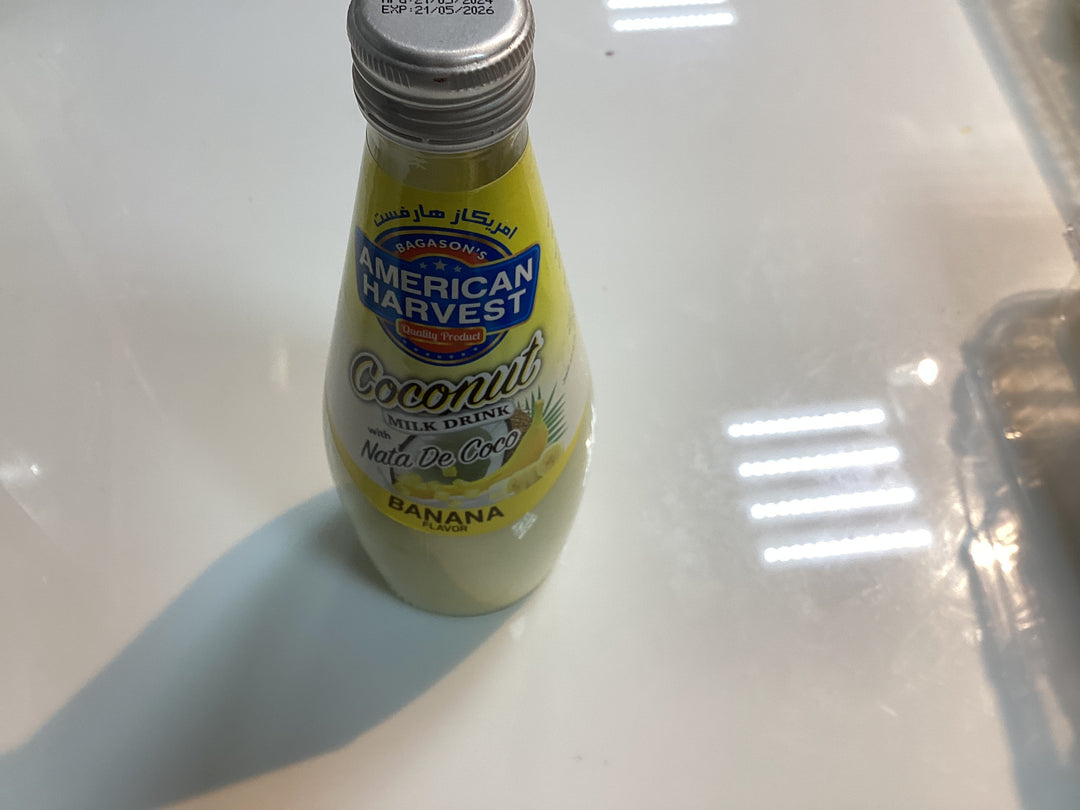 American Harvest Coconut Milk Banana Flavour 290ml