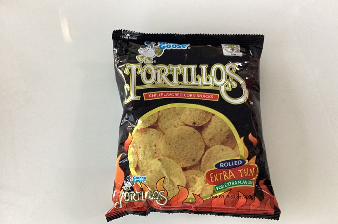 Granny Goose Tortillos Corn Chips BBQ 100g