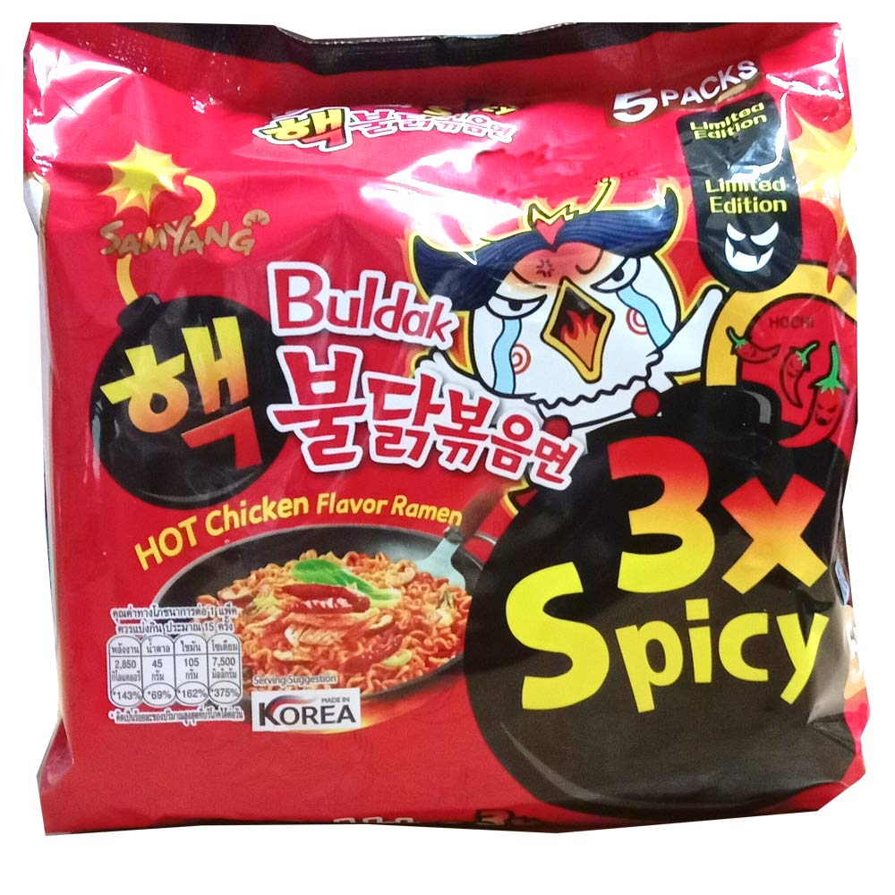 Samyang Buldak 3x Spicy Hot Chicken Ramen Stir-Fried Noodle 140 g