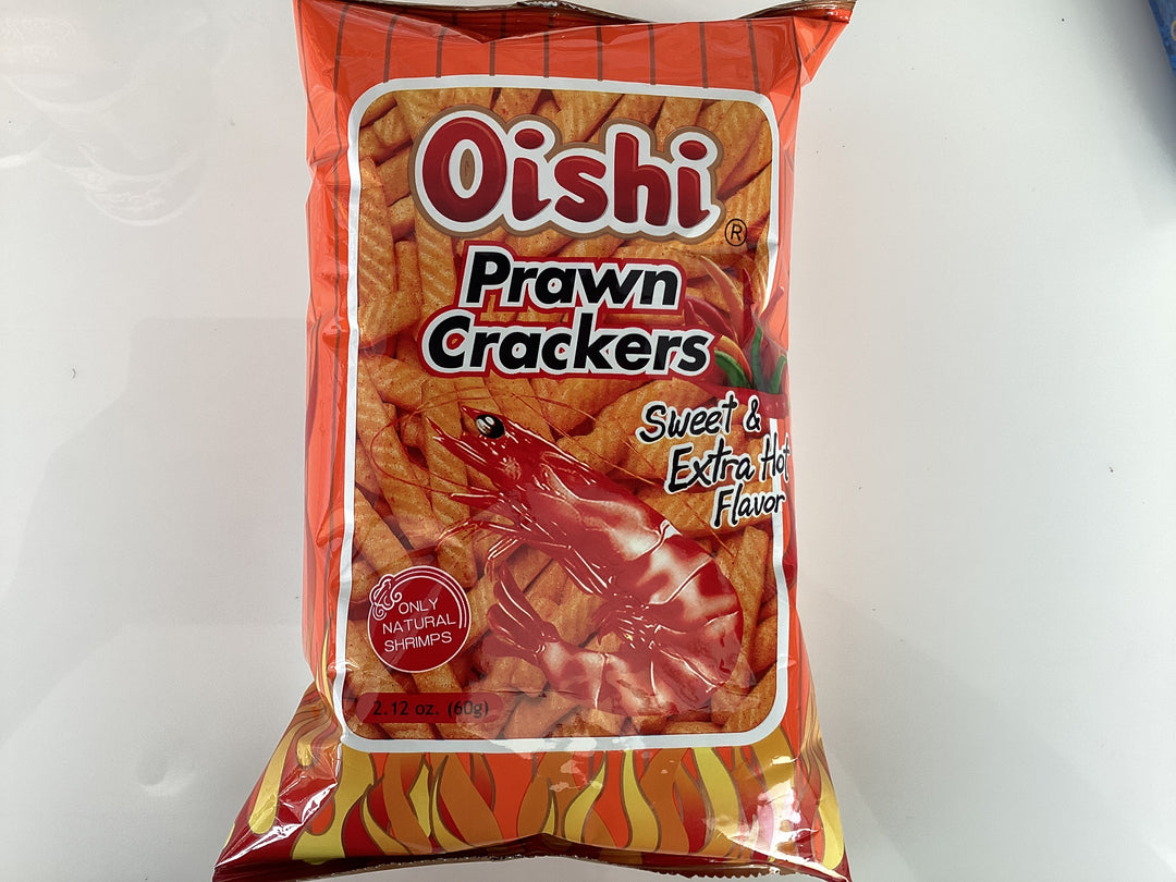 Oishi Prawn Crackers Sweet & Extra Hot 60g