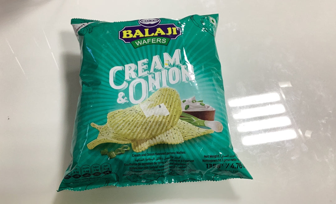 Balaji Wafers Cream & Onion 135g