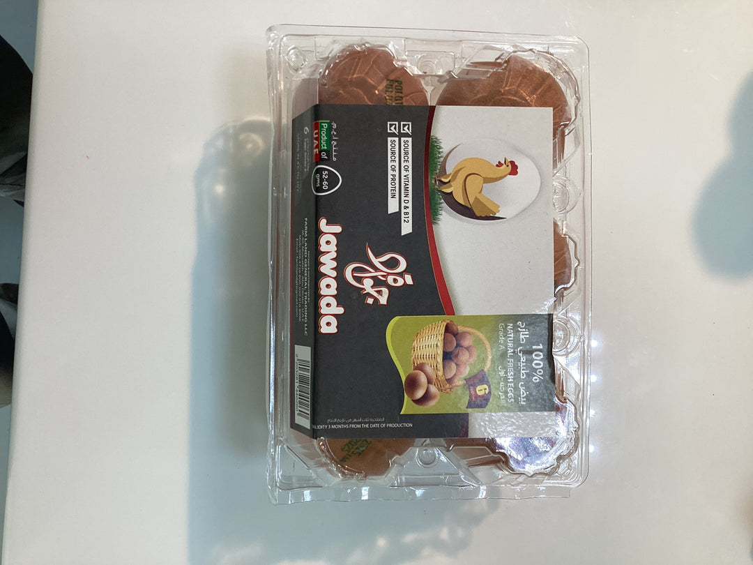 Brown egg jawada 6pcs