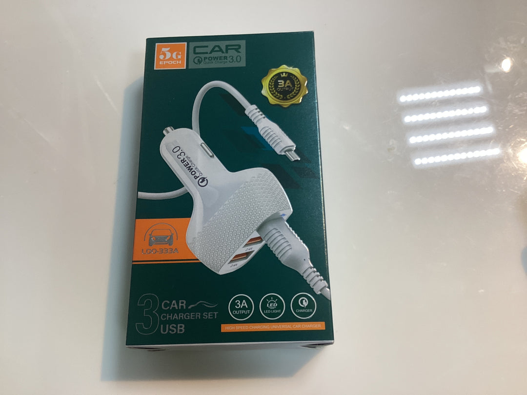 Car Charger Set (3USB)