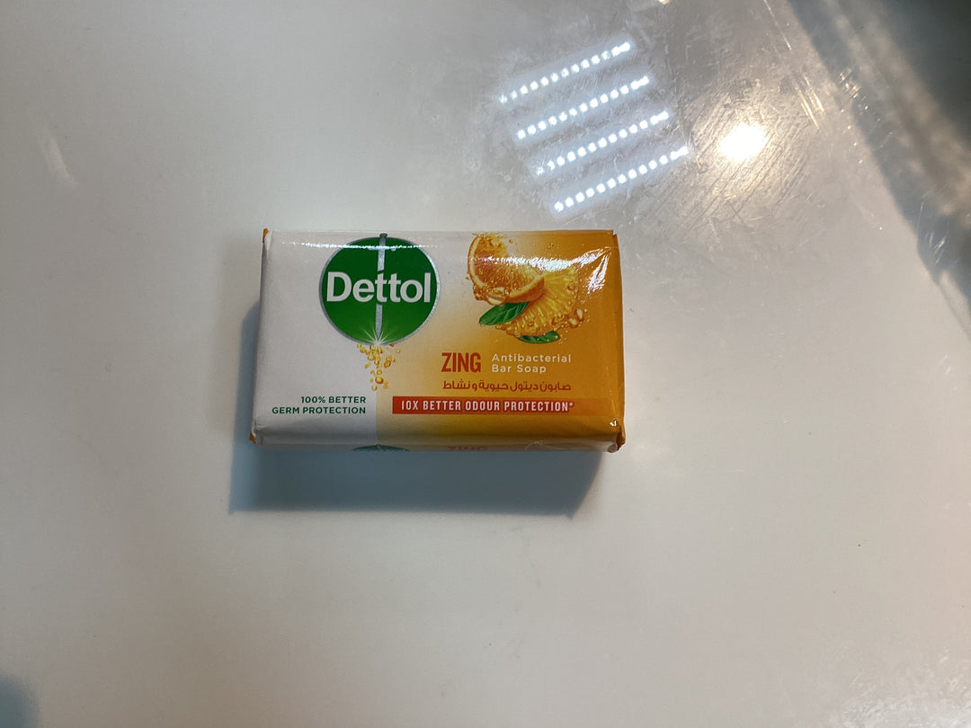 Dettol Zing Antibacterial Bar Soap 165g