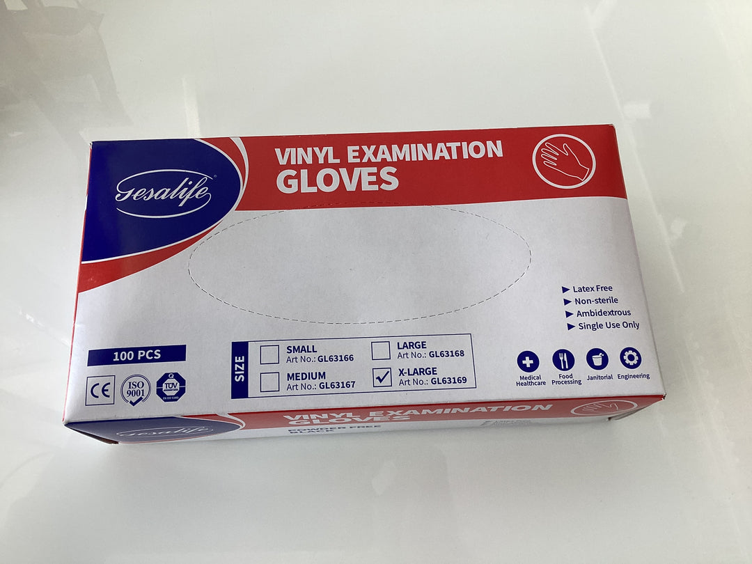 Vinyl Examination Gloves X-Large