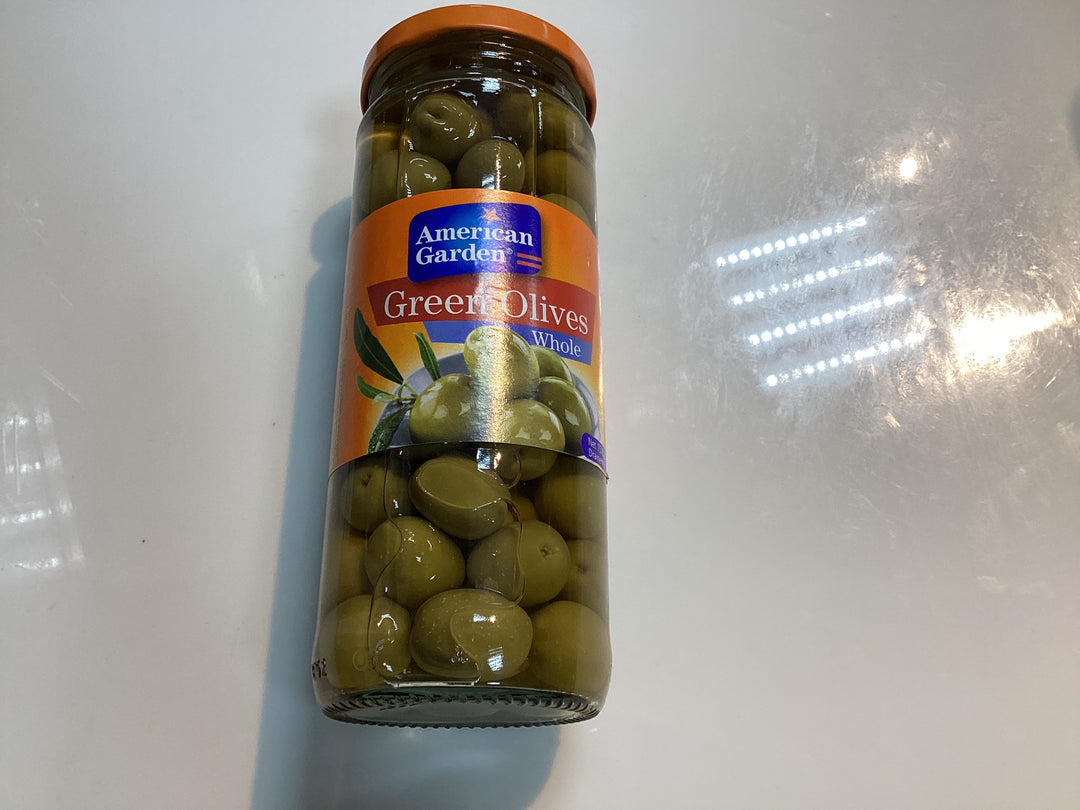 American Garden Green Olive Whole 450g