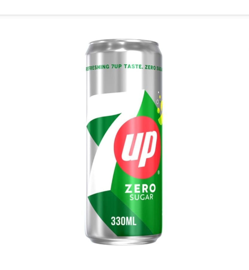 7UP ZERO SUGAR 330ML