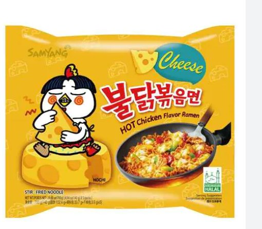 Samyang Cheese Hot Chicken Flavor Ramen Fried Noodles 140 g