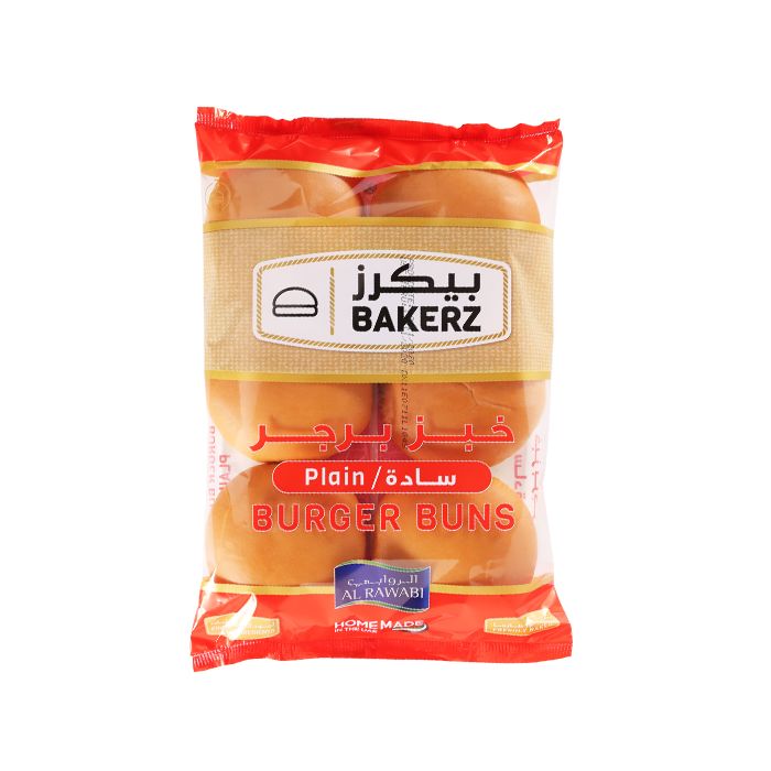 Al Rawabi Burger Buns Plain 402g