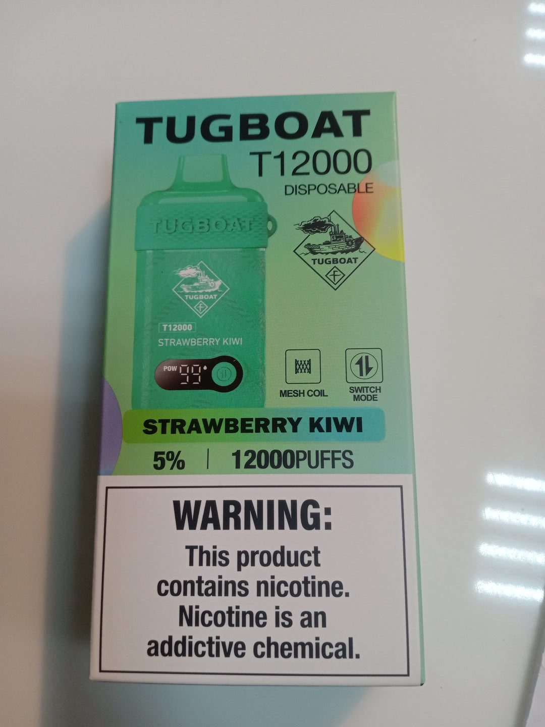 Tugboat Strawberry Kiwi 12000 Puffs
