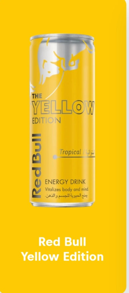 Red Bull Yellow Tropical Energy  Drink 250ml