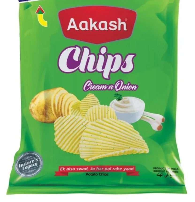 Aakash chips cream onion 60gm