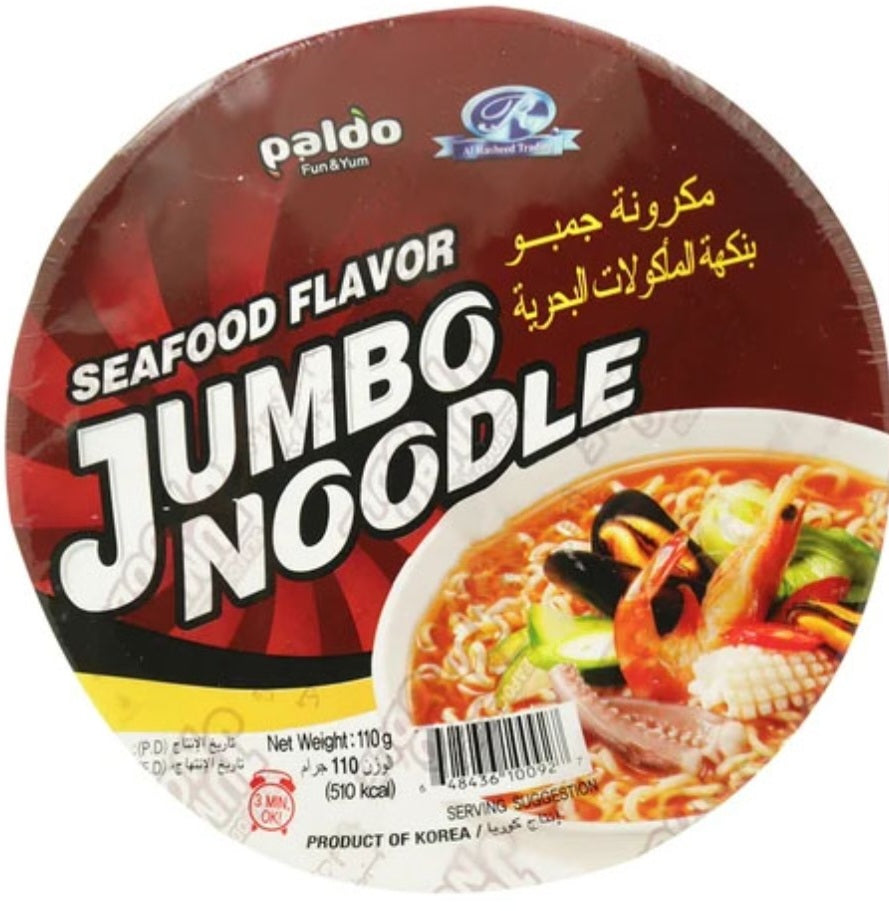 Paldo Jumbo Noodle Seafood Flavor 110gm