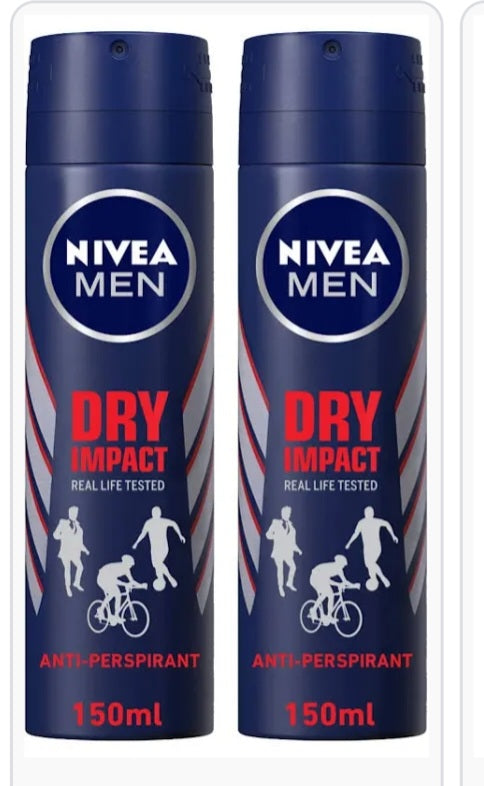 Nivea men dry Impact  dual protect 150ml