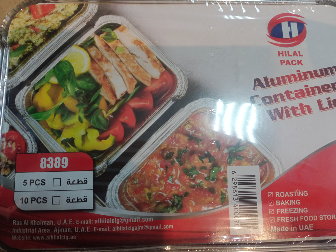 Aluminum Container With Lid