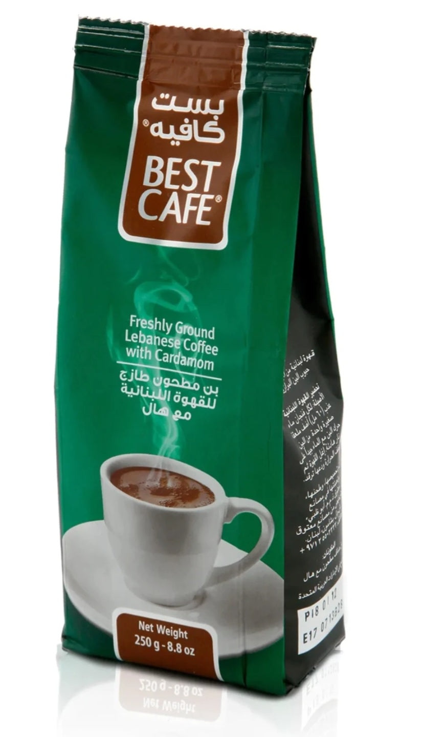 Best cafe freshly Ground Lebanese coffee with cardamom 250gm