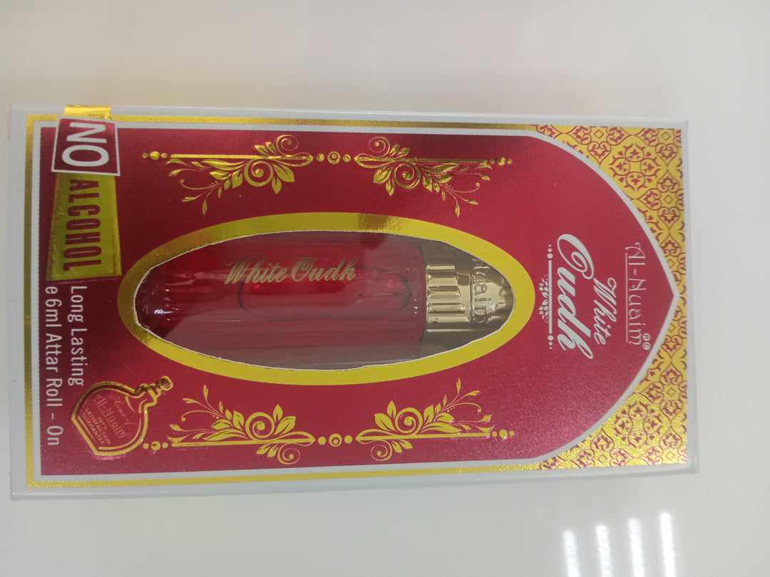 Al Nuaim White Oudh Attar Roll On 6ml